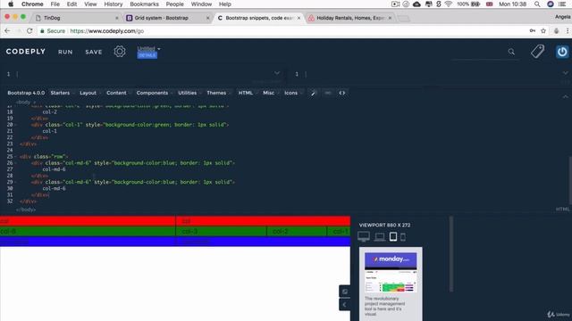 Bootstrap Grid Layout System смотреть онлайн