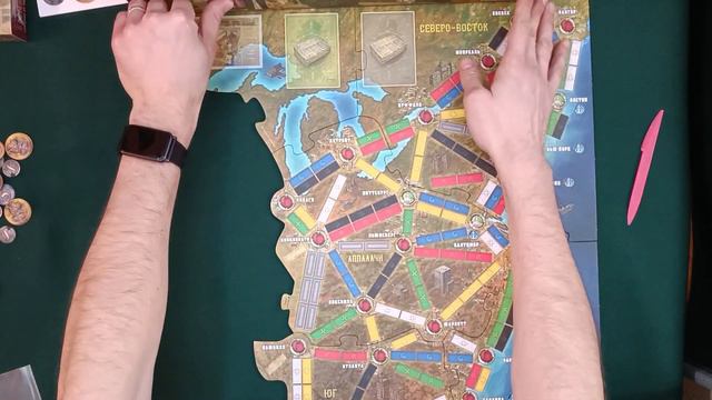 Распаковка игры Ticket to ride Легенды Запада смотреть онлайн