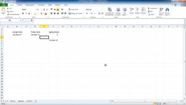 How to calculate Aging with Today() function in Microsoft Excel смотреть онлайн