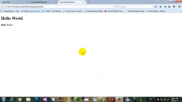 Using HTML Element, Nested and Tags Div, Span, P, H1 in HTML5 смотреть онлайн