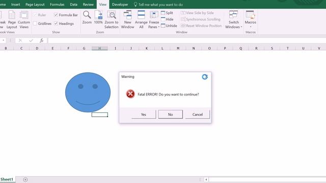 Infinite loop VBA Macro with message box смотреть онлайн