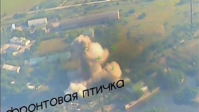 Авиаудар крылатой ракетой Х-38 по зданию с пунктом управления БпЛА и ПВД ВСУ