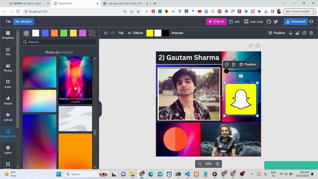 Build a React.js Canva Clone Image & PDF Graphics Editor Using Fabric.js & Canvas in Browser смотреть онлайн