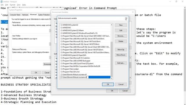 How to Fix coursera dl Program Not Recognized Error in Command Prompt смотреть онлайн