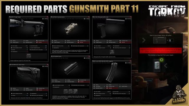Gunsmith Part 11 (12.12 AS VAL) - Mechanic Task Guide - Escape From Tarkov EFT смотреть онлайн