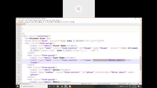 Class-6-Validation in php | how to start php project смотреть онлайн