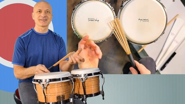 Bongos - No Hands! Using Sticks And More