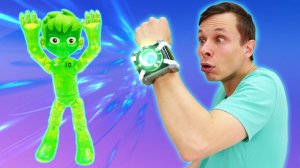 БЕН 10 в видео игре - Часы Омнитрикс Бен Тена сломались? – Супергерои игры битвы в Автомастерской