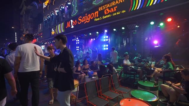 Ho Chi Minh City Vietnam Walking Street Nightlife Amazing смотреть онлайн