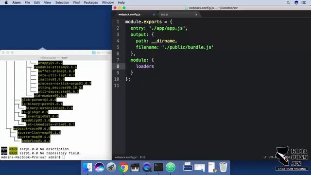 ReactJS Server-side Rendering - Bài 5: Cấu hình webpack đóng gói JSX смотреть онлайн