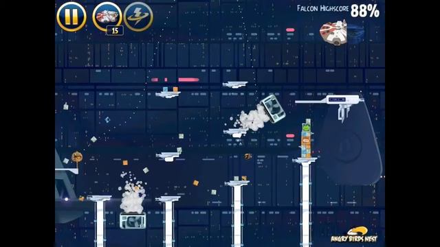 Angry Birds Star Wars 4-40 Cloud City Millennium Falcon Gold Medal смотреть онлайн