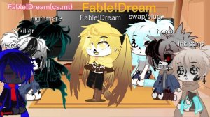 Undertale au’s react to dream au’s (bad apple) ||read description||