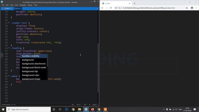 Loading Text With Water Animation Using HTML & CSS | Pure CSS Water Wave Loading Animation смотреть онлайн