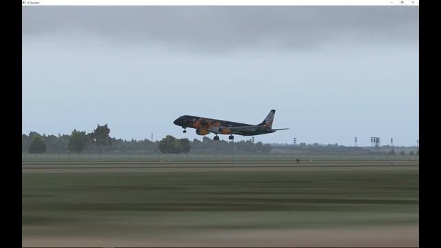 Посадка Embraer E195 Belavia в Пулково. смотреть онлайн