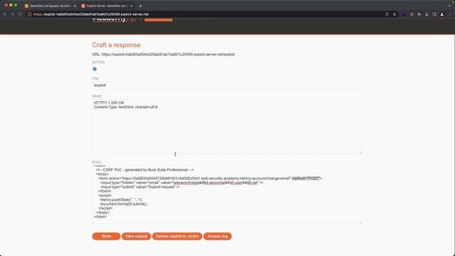 Lab: CSRF With SameSite Lax BYPASS Via Method Override