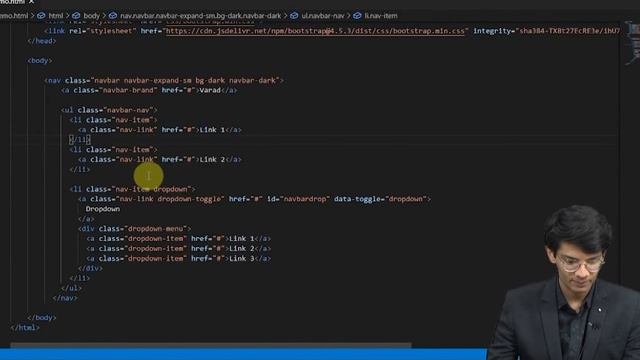 Bootstrap Tutorial 9.1 Navbar смотреть онлайн