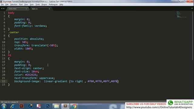 How to change text color animation - Pure Css Tutorials смотреть онлайн