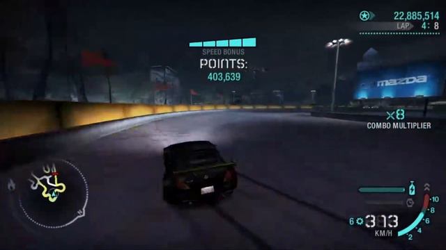 NFS Carbon Drift World Record \ Kings Park 8 laps \ 64.539.487 смотреть онлайн