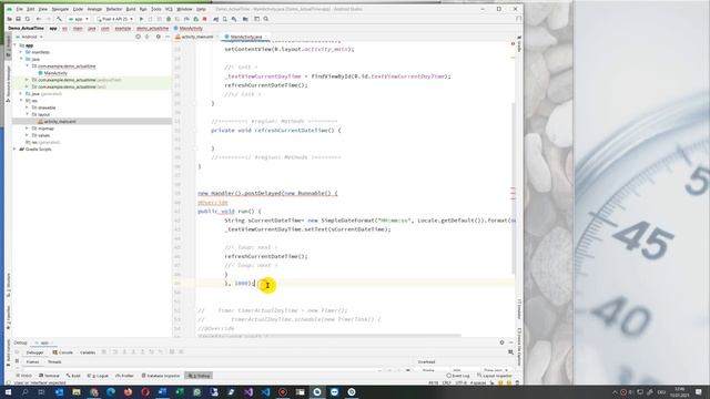 ? App crashes when .setText in Timer. ? Timer + TimerTask to Handler + Runnable java смотреть онлайн