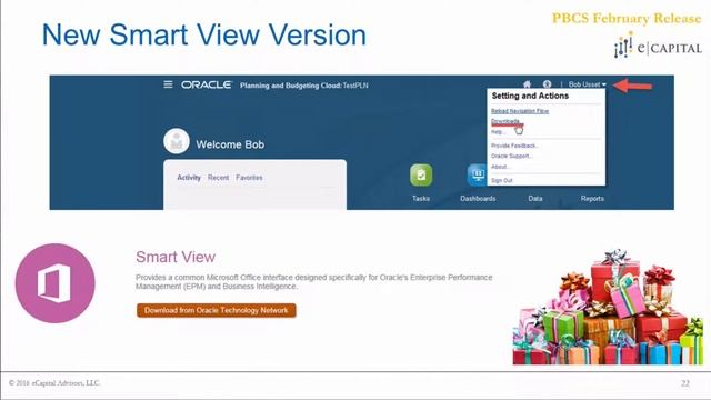 New Smart View Version [Oracle PBCS Release - Feb 2017] смотреть онлайн