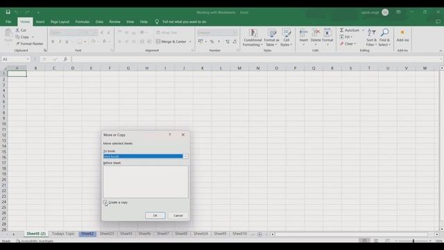Worksheets in Excel | Be master in handling Worksheets in Hindi смотреть онлайн
