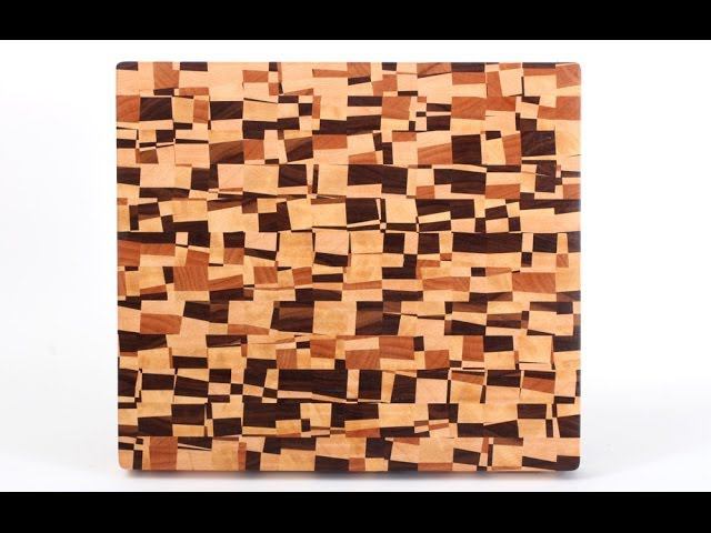 Making a chaotic pattern end grain cutting board смотреть онлайн