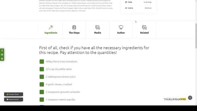 Foodhub - Recipes WordPress Theme wordpress recipes theme food recipes Yuria смотреть онлайн