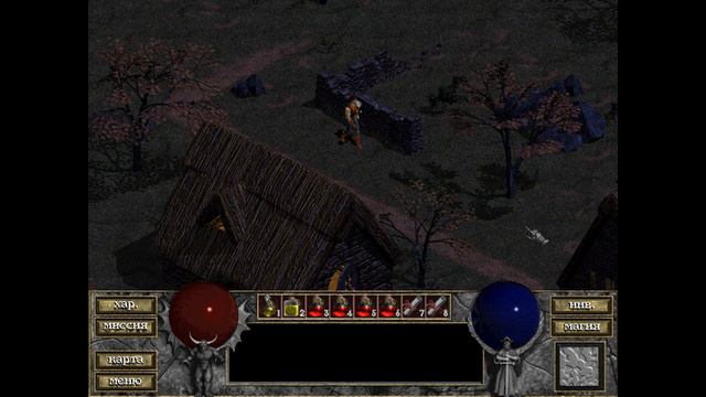 Original Diablo 1 в 2022 Уровень #5 Магический камень. Зал костей