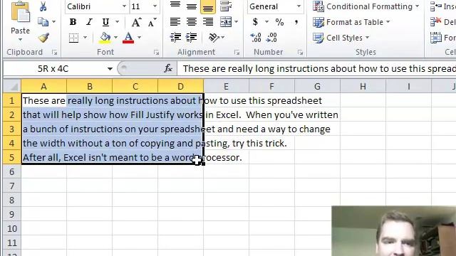 Excel Video 260 Use Fill Justify to Manage Text смотреть онлайн