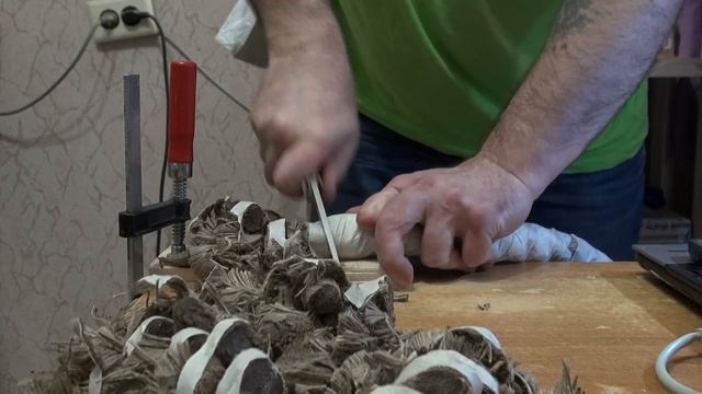 Нож Андрея Приказчикова. Сталь к390.Рез каната Бангладеш. 75 раз смотреть онлайн