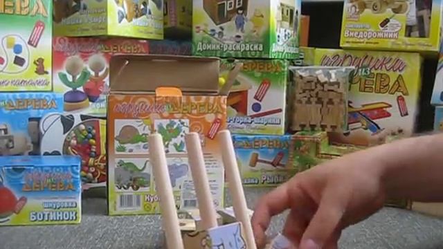 Развивающие игрушки Кубики деревянные 3+3 / Educational toys from wood for kids смотреть онлайн