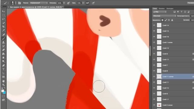 СЧАСТЛИВЫЙ САНТА | SPEEDPAINT | Новогодняя иллюстрация смотреть онлайн
