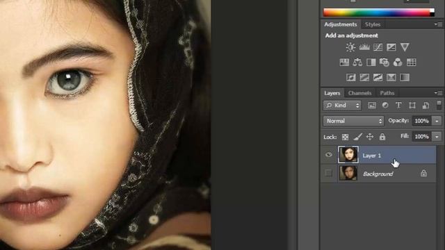 How to make a good photo in adobe photoshop cs6 in hindi | make whiteness on face смотреть онлайн
