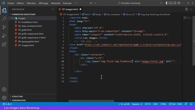 Tutoriel BOOTSTRAP 5 - 08 - Les images смотреть онлайн