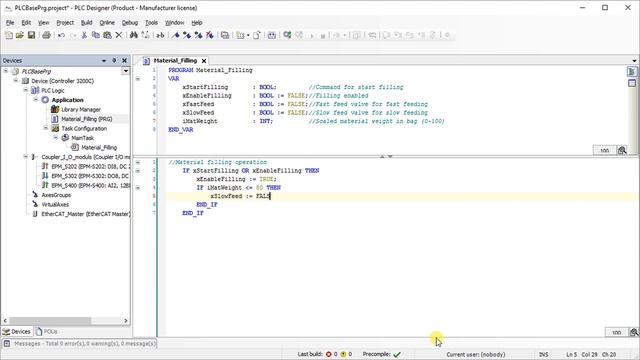 Lenze PLC Designer: How to write a logic in structured text? смотреть онлайн