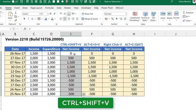 Ctrl Shift V debuts in excel to paste values смотреть онлайн