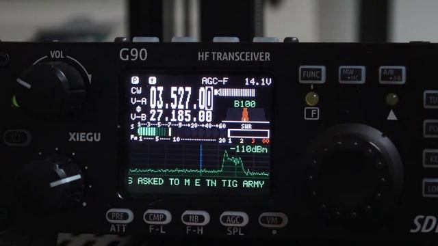 Xiegu HF G90 CW Mode. смотреть онлайн