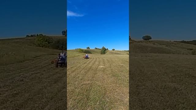 Мотоблок Скаут с граблями Солнышко. смотреть онлайн