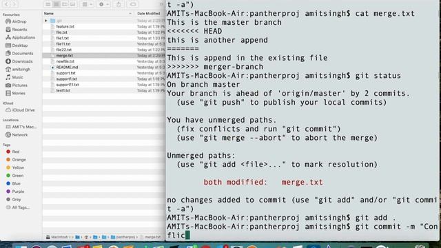 GIT - Merge Conflict in #GIT #GitHub #GitLab #MergeConflict смотреть онлайн