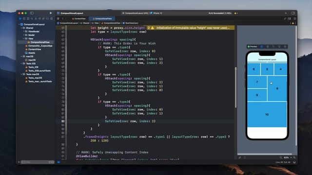 SwiftUI Lazy Compositional Layout - Pagination - JSON Parsing Async/Await - ViewBuilder - Xcode 13 смотреть онлайн