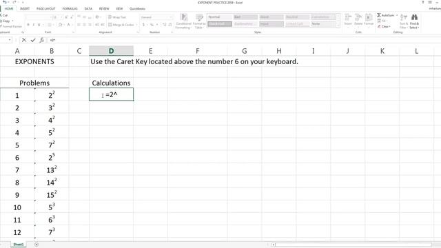0 Exponent Practice Excel смотреть онлайн