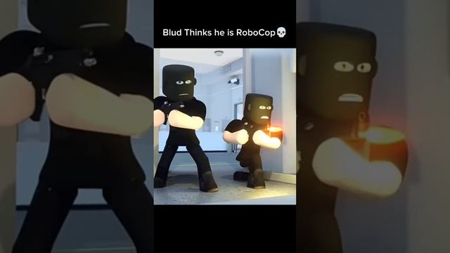 Blud thinks hes RoboCop ? #blud #roblox #meme смотреть онлайн