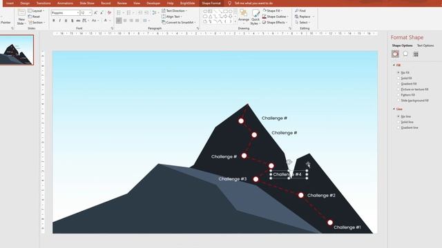How to create a Mountain Summit Roadmap slide in PowerPoint | PowerPoint tips смотреть онлайн