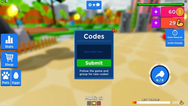 ALL *NEW* SECRET OP CODES! Vehicle Weight Lifting Roblox
