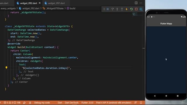 Flutter DateRangePicker Widget смотреть онлайн