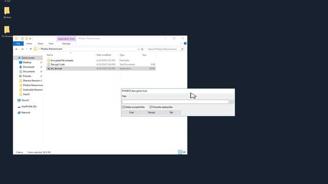 Phobos Ransomware Decryptor - How to decrypt files from Phobos смотреть онлайн