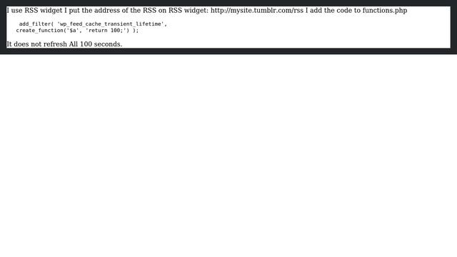 Wordpress: RSS feed not Refreshes смотреть онлайн