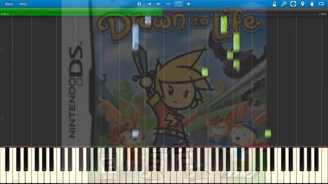 Drawn To Life - Alt. (Piano Arrangement) (Synthesia) смотреть онлайн