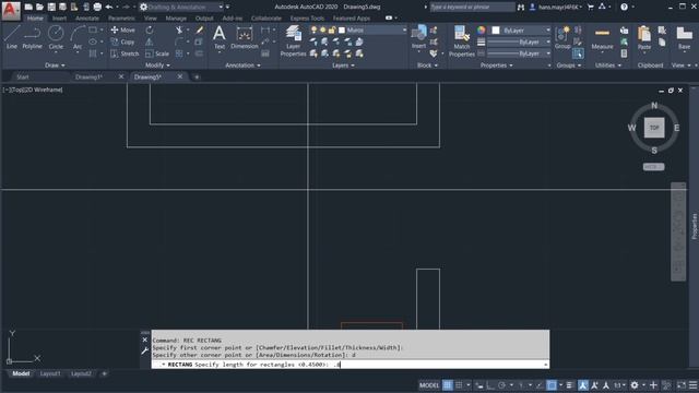 Autocad 6 - Planta arquitectónica básica y bloques смотреть онлайн