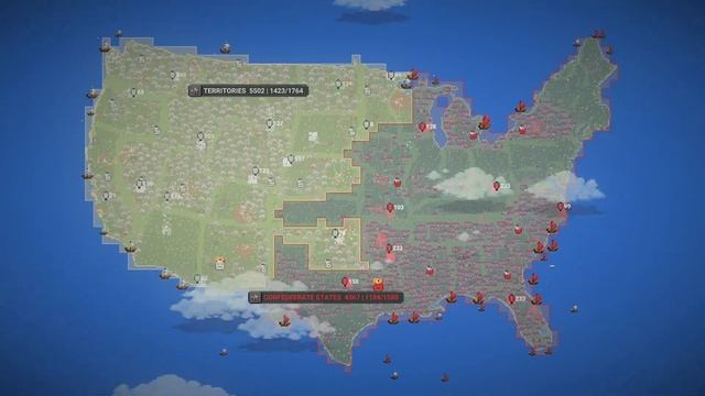 AMERICAN CIVIL WAR - 1861 - Alternative History - WorldBox смотреть онлайн